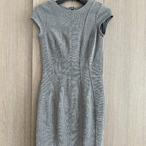 H&M Gray Cap Sleeve Sheath Dress
